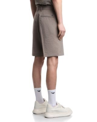 Emporio Armani Regular Fit Khaki Bermuda Shorts