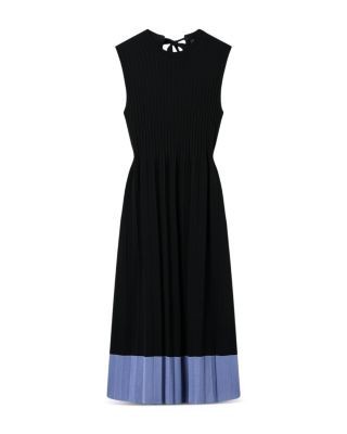 Emporio Armani Sleeveless Pleated Midi Dress