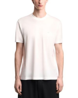 Emporio Armani Regular Fit Plain White Crewneck T-Shirt