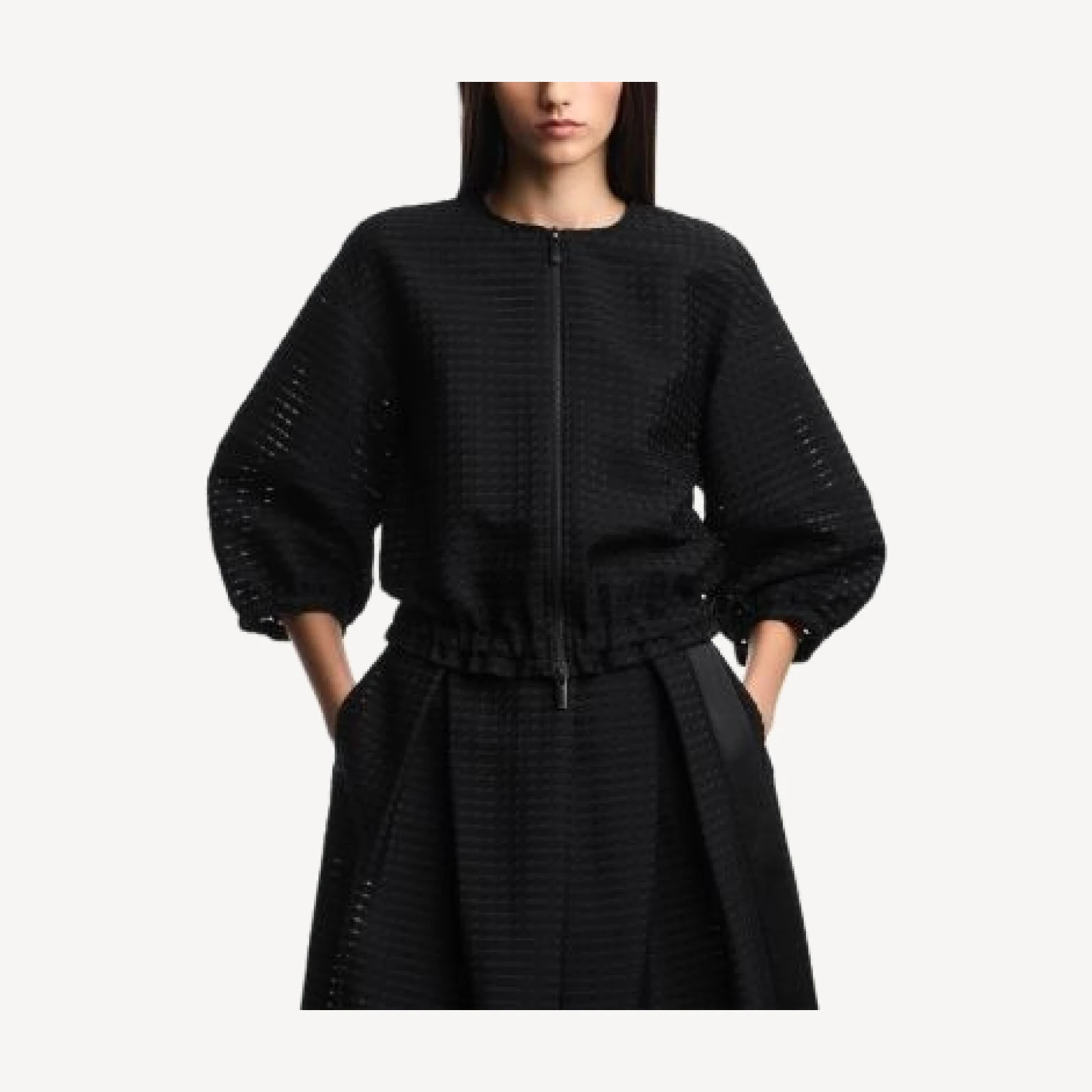 Emporio Armani Vichy 3D Jacquard Jacket