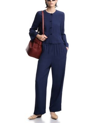 Emporio Armani Fluid Jacquard Trousers