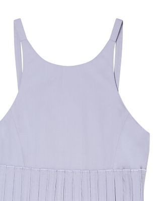 Emporio Armani Poplin Smocked Sleeveless Dress