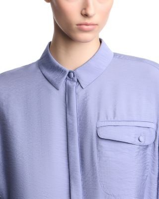 Emporio Armani Techno Rayon Long Sleeve Shirt