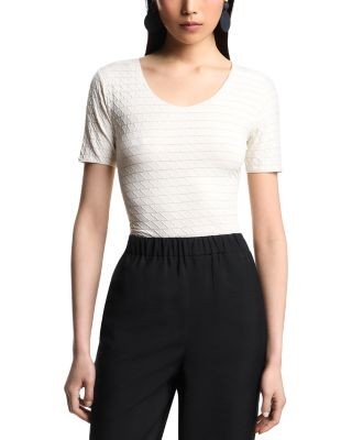 Emporio Armani Geometric Jacquard Top