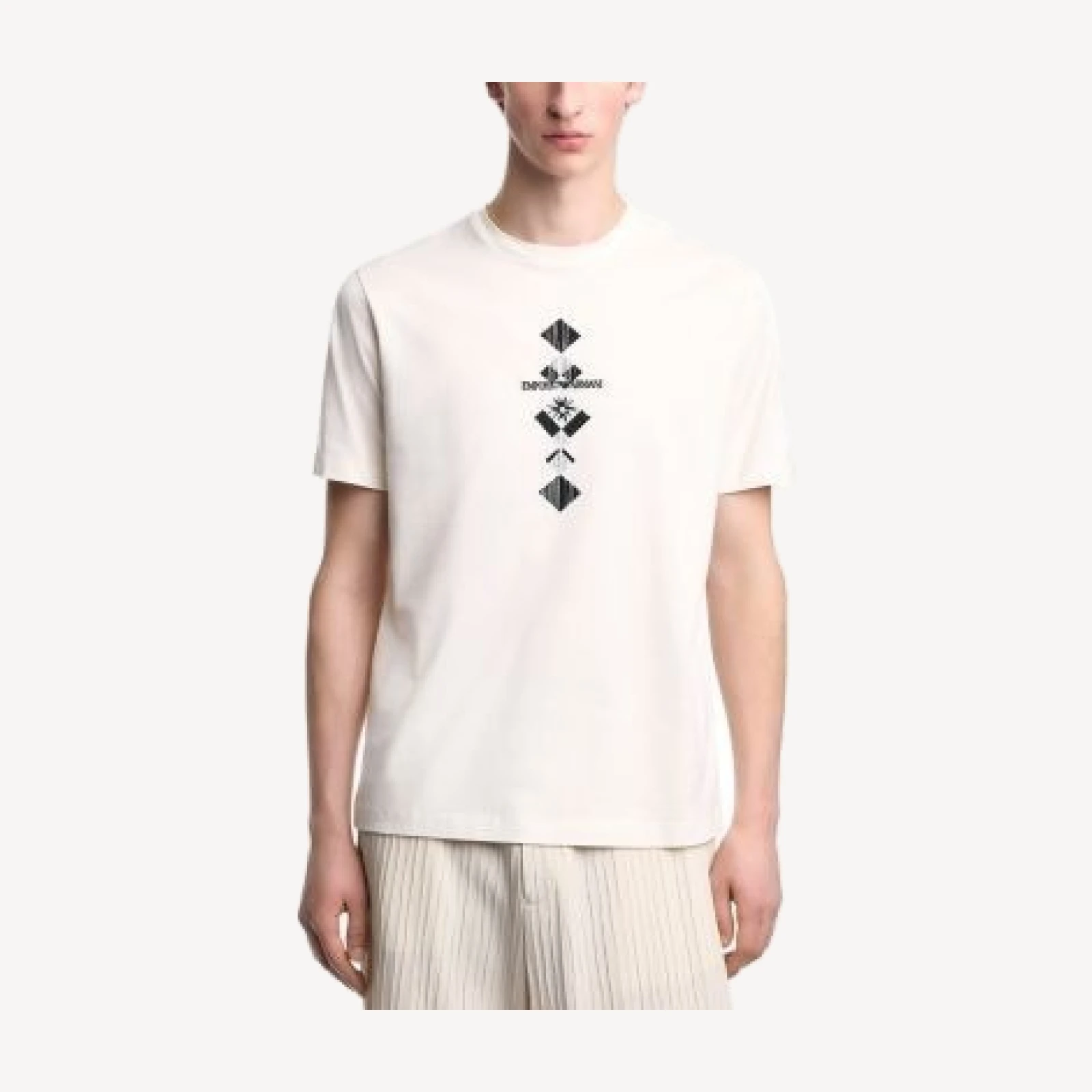 Emporio Armani Regular Fit Crewneck Logo Graphic T-Shirt