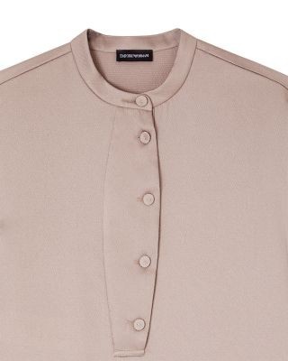 Emporio Armani Crepe Twill Long Sleeve Shirt