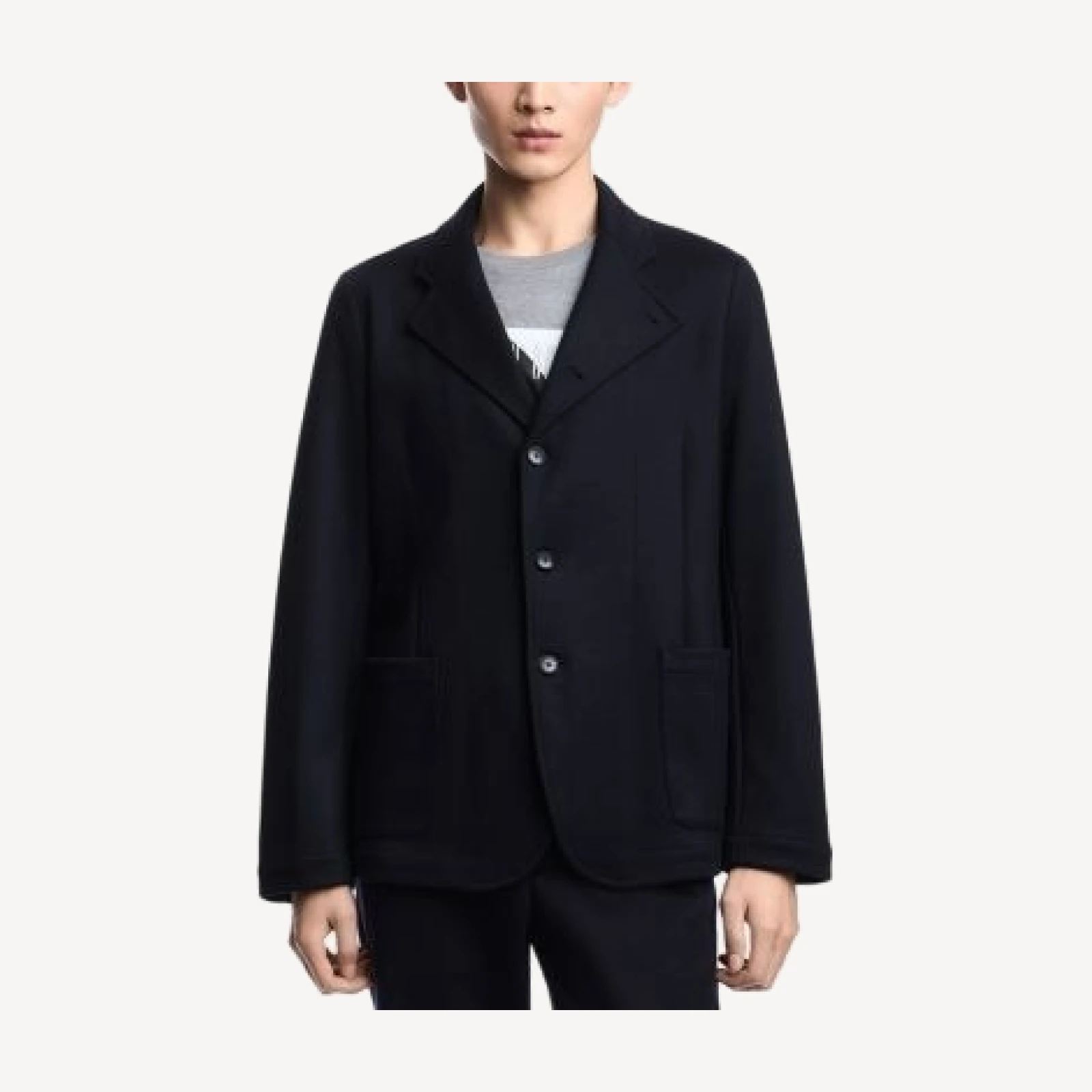 Emporio Armani Regular Fit Asymmetrical Blazer