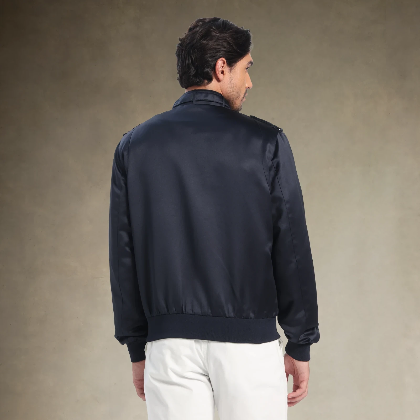 Men's Classic Satin Iconic Racer Jacket