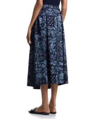 Emporio Armani Chambray Midi Skirt
