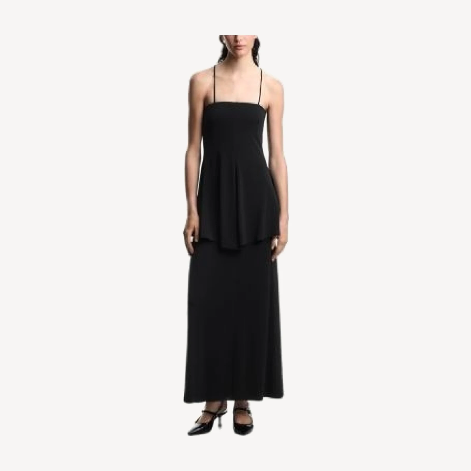 Emporio Armani Square Neck Maxi Dress