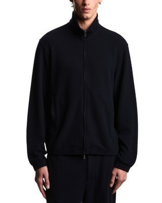 Emporio Armani Travel Essentials Zip Up Textured Sweatshirt