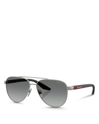 Prada Linea Rossa Ps A52S Aviator Sunglasses, 58mm