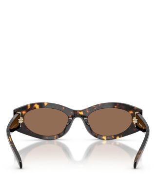 Tory Burch Oval Sunglasses, 52mm