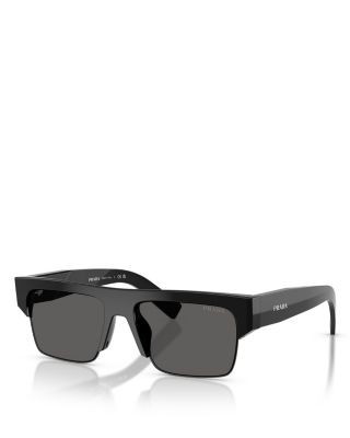 Prada Pr Rectangular Sunglasses, 55mm