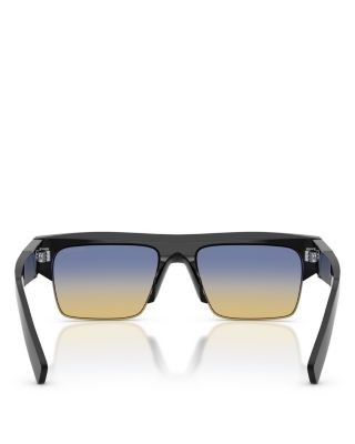 Prada Pr Rectangular Sunglasses, 55mm