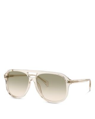 Moncler Fluxe Aviator Sunglasses, 60mm