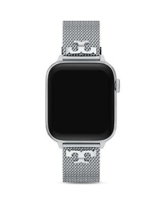 Tory Burch Kira Stainless Steel Mesh Band for Apple Watch, 38/40/41/42mm and 42/44/45/46/49mm
