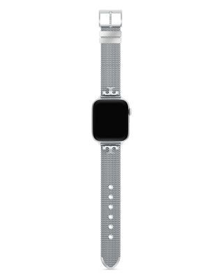 Tory Burch Kira Stainless Steel Mesh Band for Apple Watch, 38/40/41/42mm and 42/44/45/46/49mm