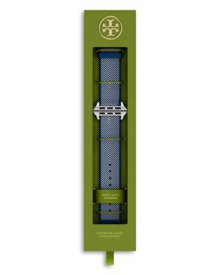 Tory Burch Kira Blue Grosgrain Band for Apple Watch, 38-46mm