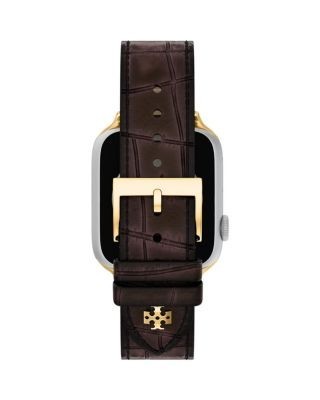 Tory Burch Kira Brown Leather Band for Apple Watch, 38-46mm