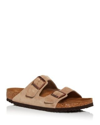 Birkenstock Men's Arizona Slide Sandals in Beige