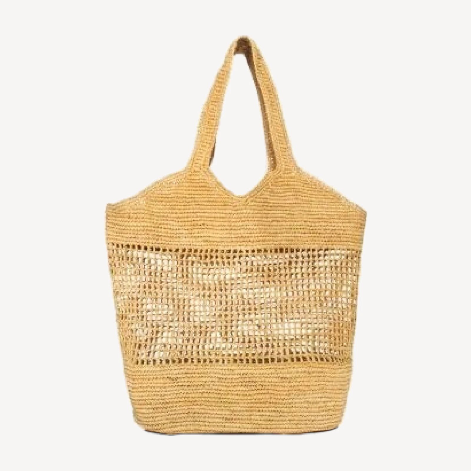 Aqua Woven Straw Tote Bag - Exclusive