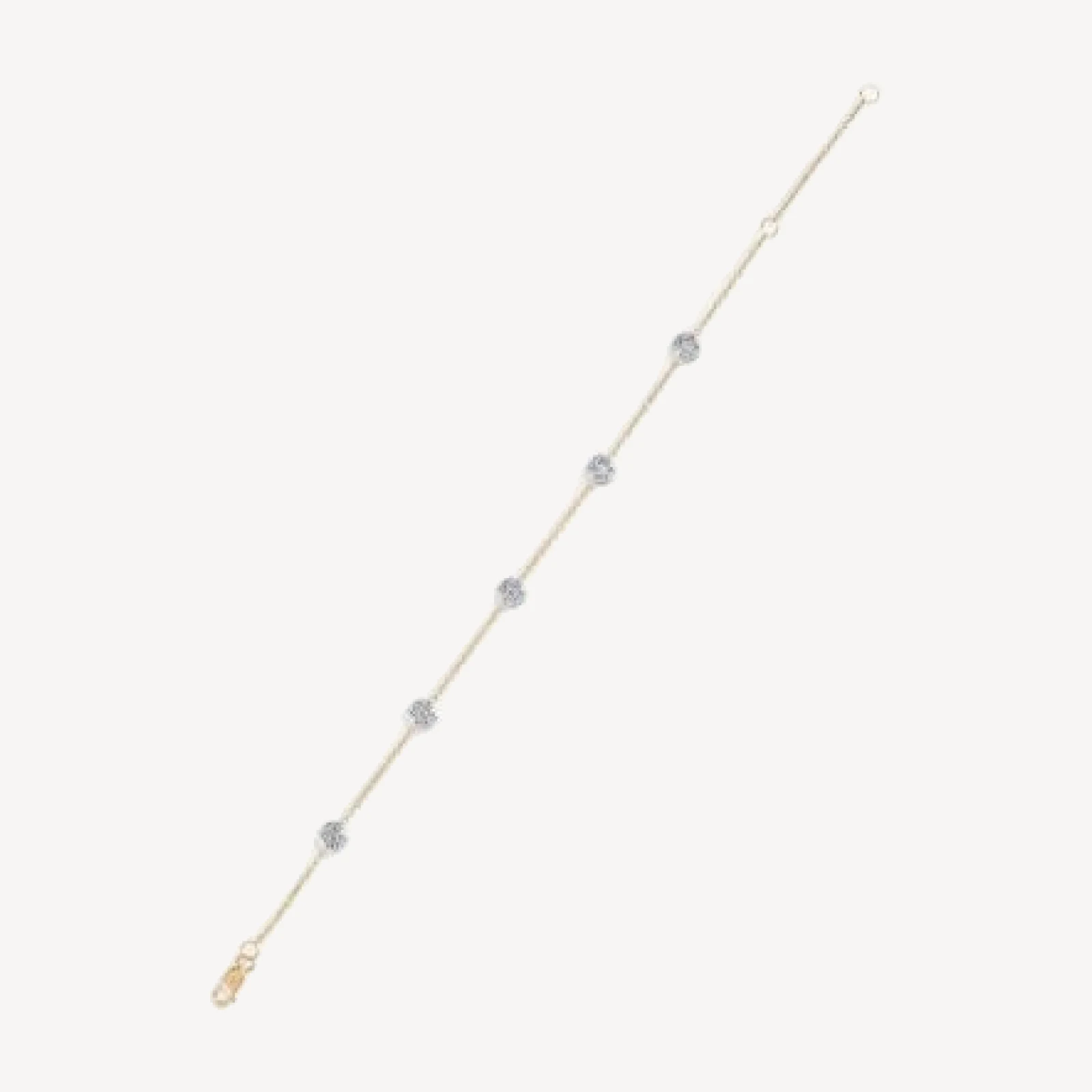Bloomingdale's Fine Collection Diamond Station Bracelet in 14K White and Yellow Gold, 0.65 ct. t.w.