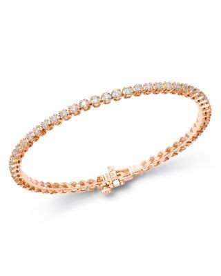 Bloomingdale's Fine Collection Certified Diamond Tennis Bracelet in 14K Rose Gold, 2.50 tcw