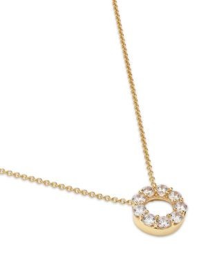 Bloomingdale's Fine Collection Diamond Circle Pendant Necklace in 14K Yellow Gold, 0.65 tcw