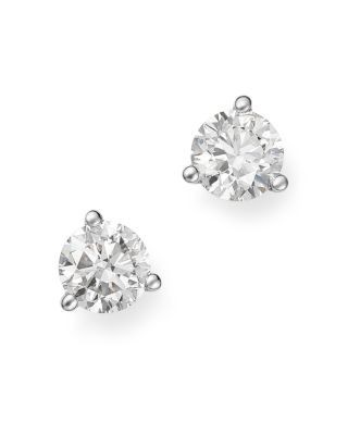 Bloomingdale's Fine Collection Diamond Stud Earrings in 14K White Gold, 1.20 tcw