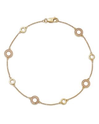 Bloomingdale's Fine Collection Diamond Circle Bracelet in 14K Yellow Gold, 0.25 tcw