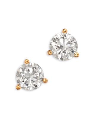 Bloomingdale's Fine Collection Certified Diamond Martini Set Stud Earrings in 14K Yellow Gold, 1.5 tcw