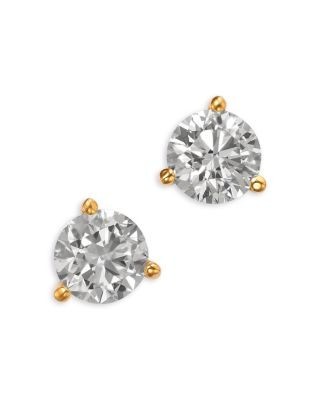 Bloomingdale's Fine Collection Certified Diamond Martini Set Stud Earrings in 14K Yellow Gold, 2.0 tcw