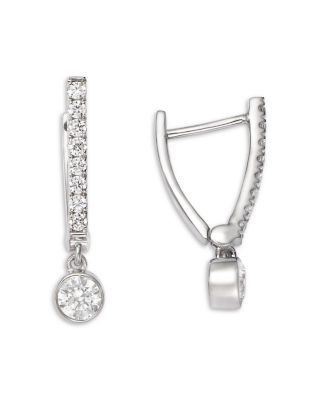 Bloomingdale's Fine Collection Diamond Solitaire Drop Earrings in 14K White Gold, 0.50 tcw