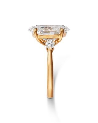 Bloomingdale's Fine Collection Luxe Collection Certified Lab Grown Diamond Oval Claw Prong Engagement Ring in 18K Yellow Gold, 6.25 tcw