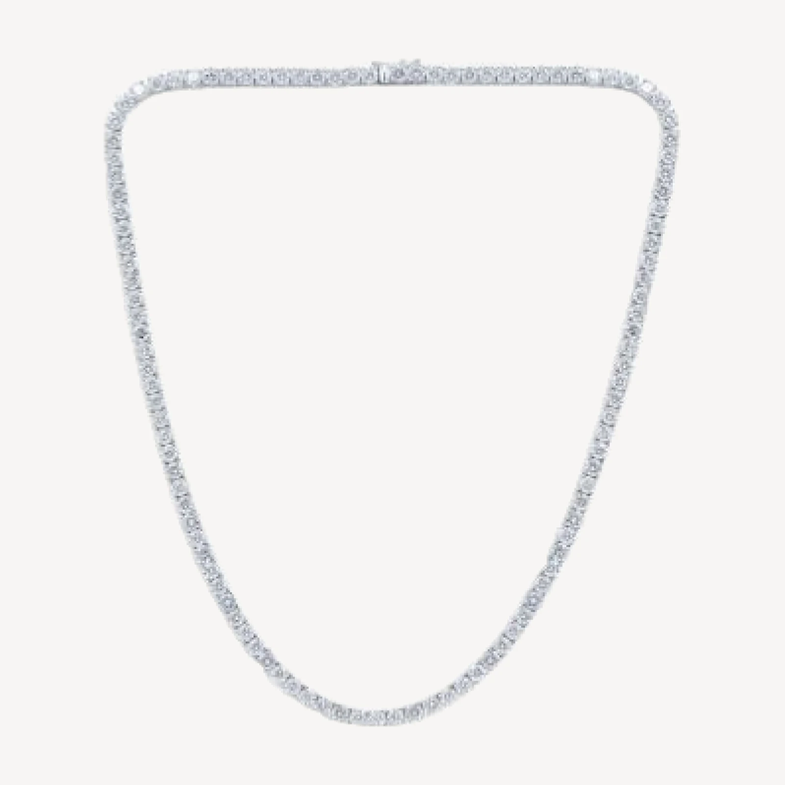 Bloomingdale's Fine Collection Certified Diamond Tennis Necklace in 14K White Gold, 20.0 tcw