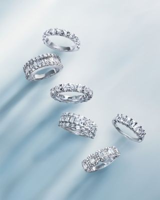 Bloomingdale's Fine Collection Round Cut Certified Diamond Band in 14K White Gold, 2.0 tcw