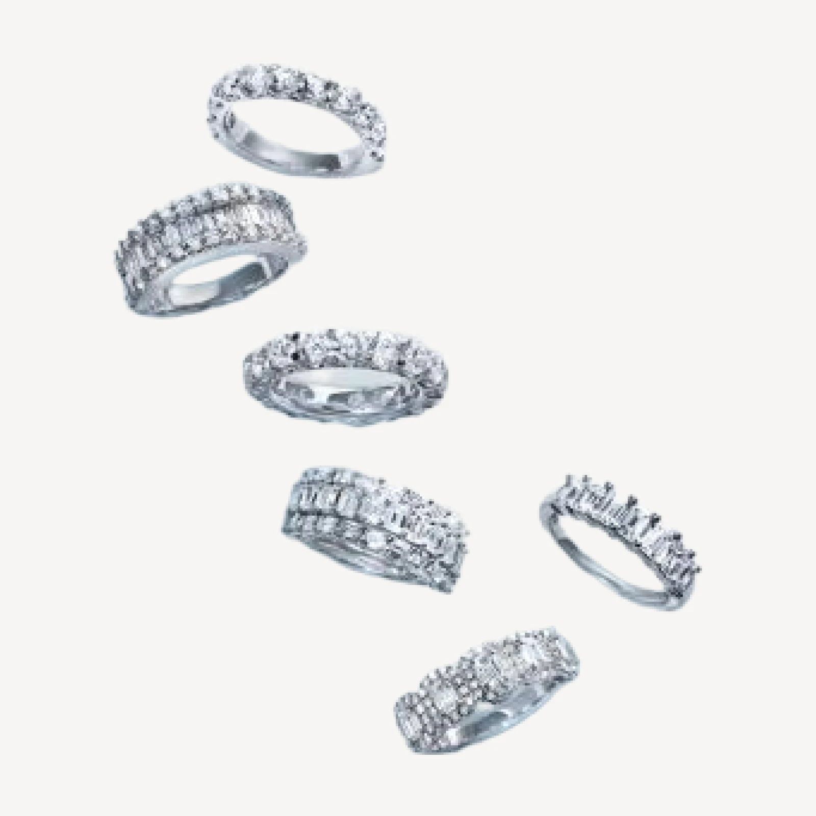 Bloomingdale's Fine Collection Round Cut Certified Diamond Band in 14K White Gold, 2.0 tcw