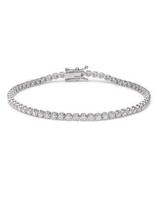 Bloomingdale's Fine Collection Certified Colorless Diamond Tennis Bracelet in 14K White Gold 2.0 tcw
