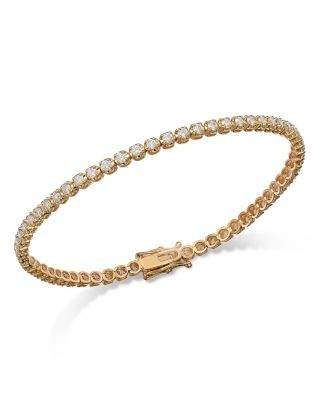 Bloomingdale's Fine Collection Certified Diamond Tennis Bracelet in 14K Yellow Gold, 2.0 tcw