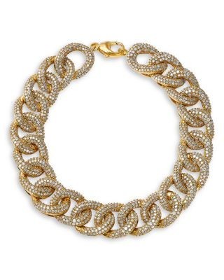 Bloomingdale's Fine Collection Diamond Pave Link Bracelet in 14K Yellow Gold, 4.0 tcw