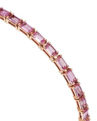Bloomingdale's Pink Sapphire Tennis Bracelet in 14K Rose Gold