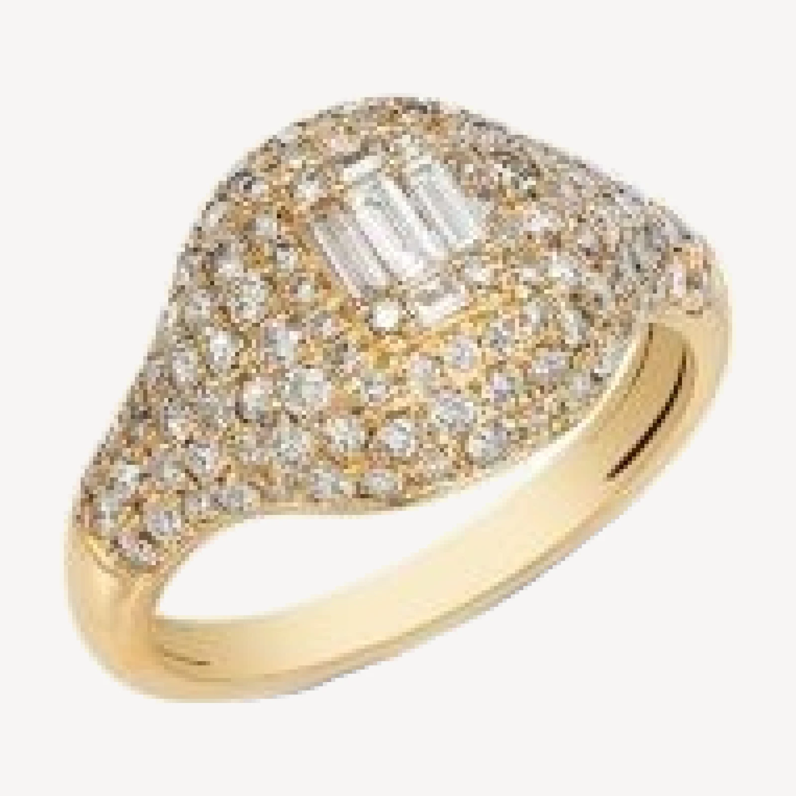 Bloomingdale's Fine Collection Diamond Round & Baguette Ring in 14K Yellow Gold, 1.25 tcw