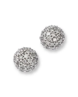 Bloomingdale's Fine Collection Diamond Cluster Stud Earrings in 14K Gold, 2.0 tcw