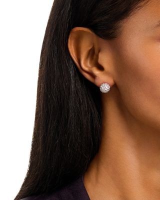 Bloomingdale's Fine Collection Diamond Cluster Stud Earrings in 14K Gold, 2.0 tcw