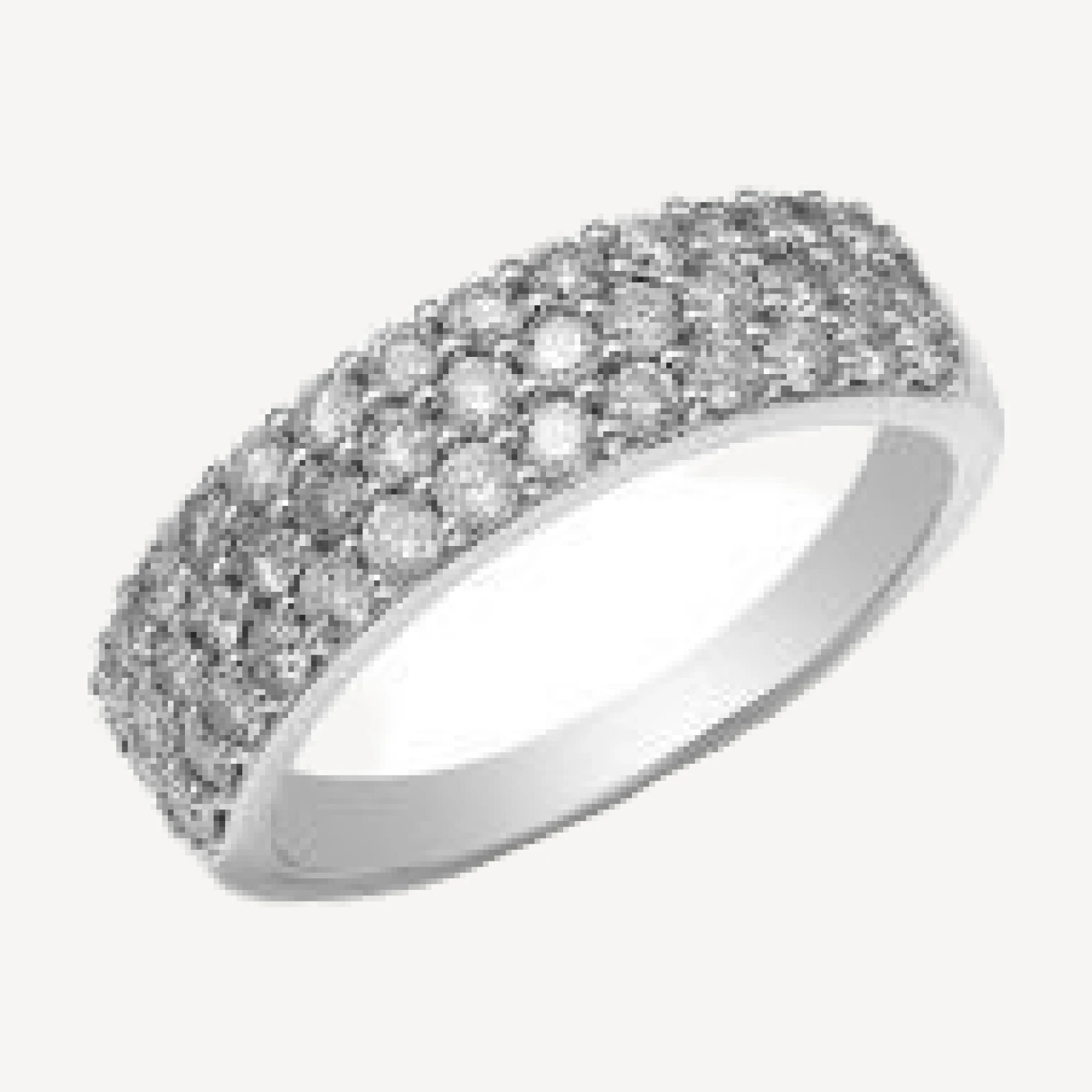 Bloomingdale's Fine Collection Diamond Multi-Row Ring in 14K White Gold, 1.0 tcw