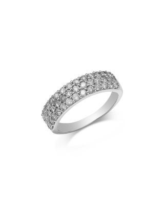 Bloomingdale's Fine Collection Diamond Multi-Row Ring in 14K White Gold, 1.0 tcw