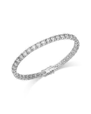 Bloomingdale's Fine Collection Luxe Collection Certified Diamond Classic Tennis Bracelet in 14K White Gold, 12.0 tcw