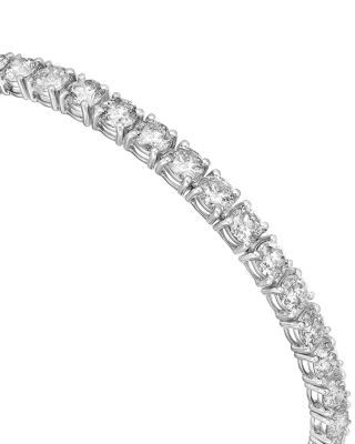 Bloomingdale's Fine Collection Luxe Collection Certified Diamond Classic Tennis Bracelet in 14K White Gold, 12.0 tcw