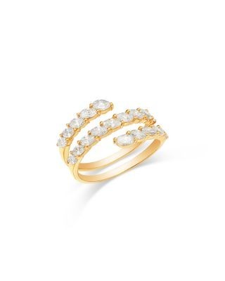 Bloomingdale's Fine Collection Diamond Marquis Bypass Ring in 14K Yellow Gold, 1.50 tcw